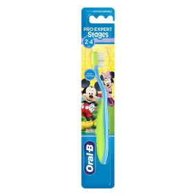 Oral-B Pro-Expert Stages 2-4 Years Disney Mickey Mouse Toothbrush Assorted, Pack of 1's