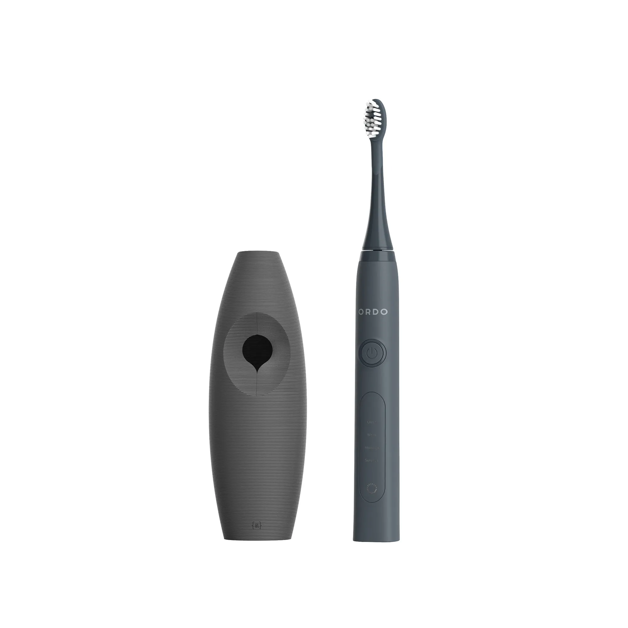 Ordo Sonic  Toothbrush & {access}ories Handle - Charcoal Curved Large Smooth