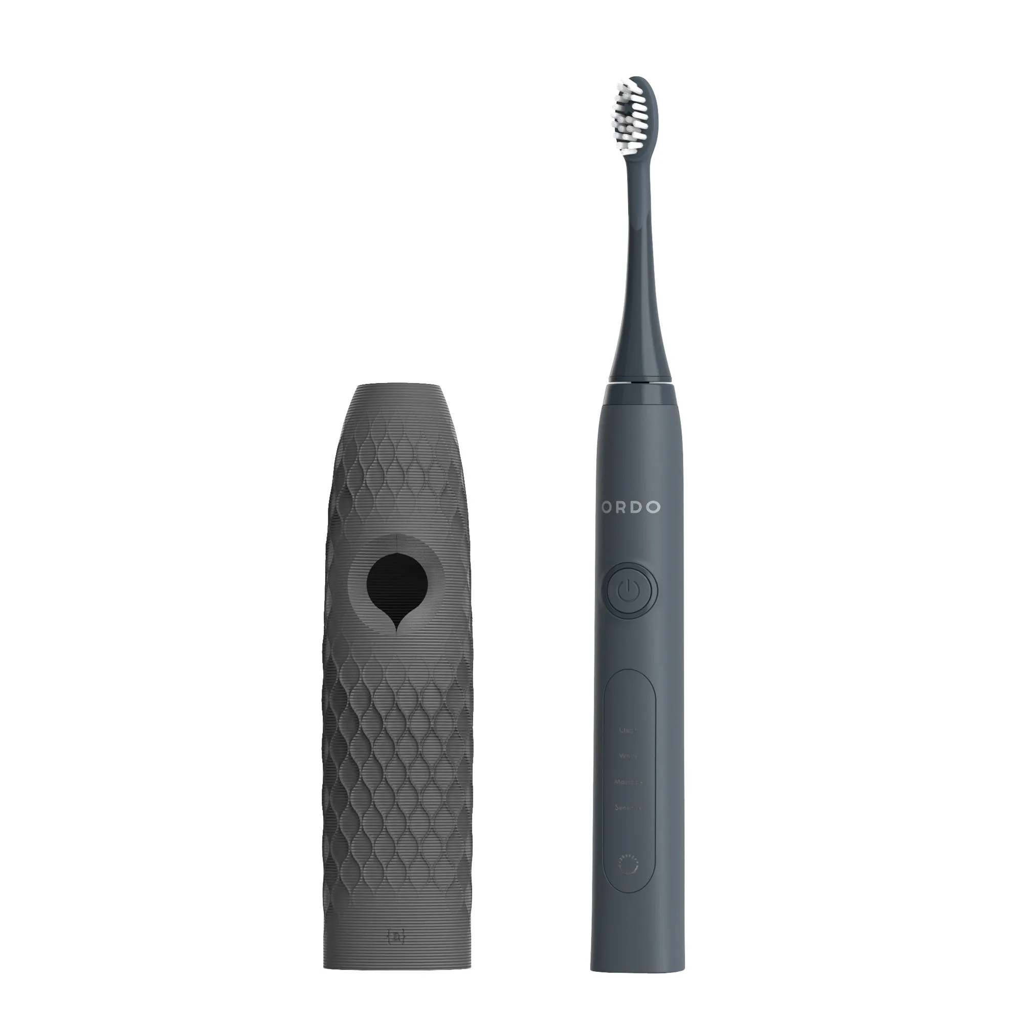 Ordo Sonic  Toothbrush & {access}ories Handle - Charcoal Hemispherical Small Diamond