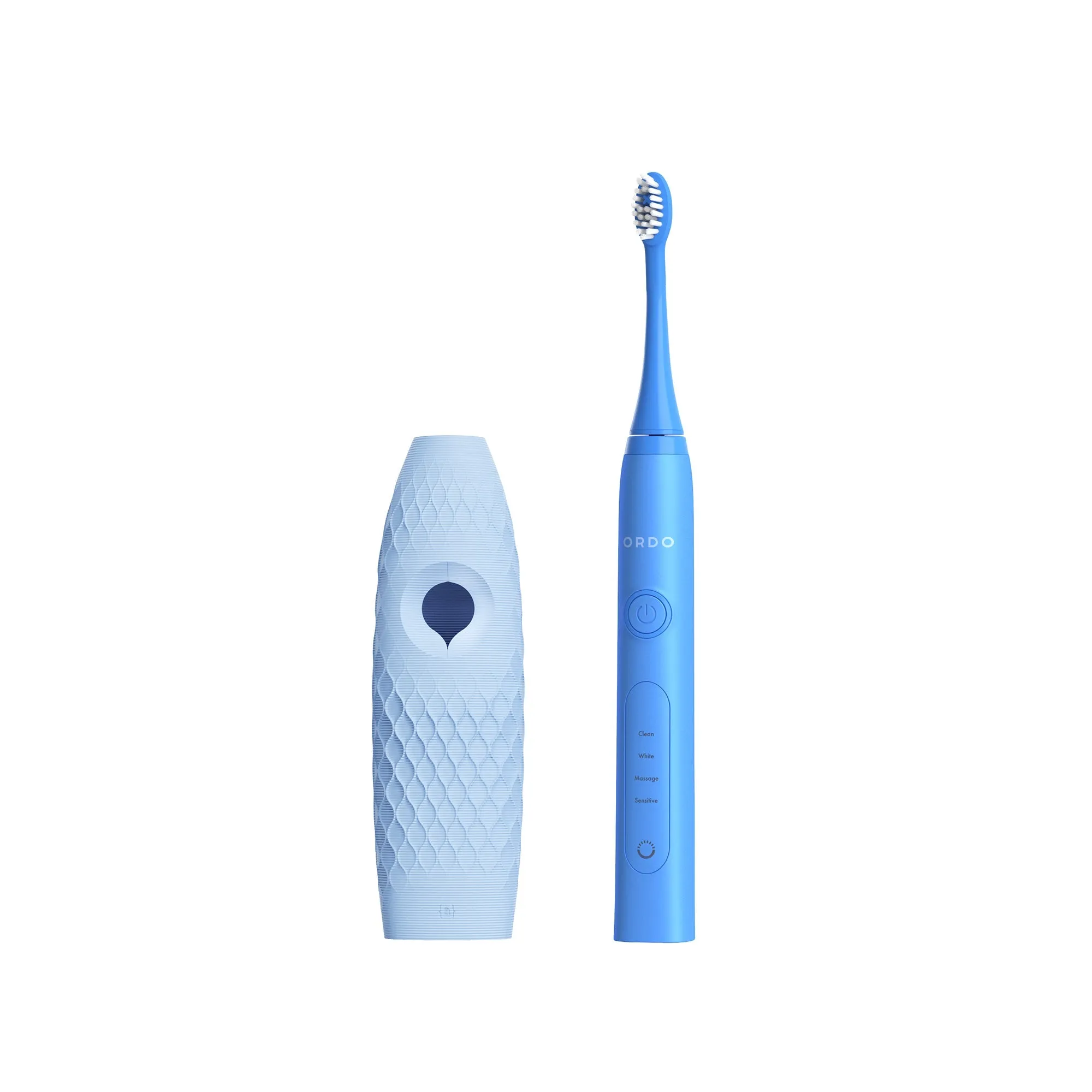 Ordo Sonic  Toothbrush & {access}ories Handle - Soft Blue Hemispherical Medium Diamond