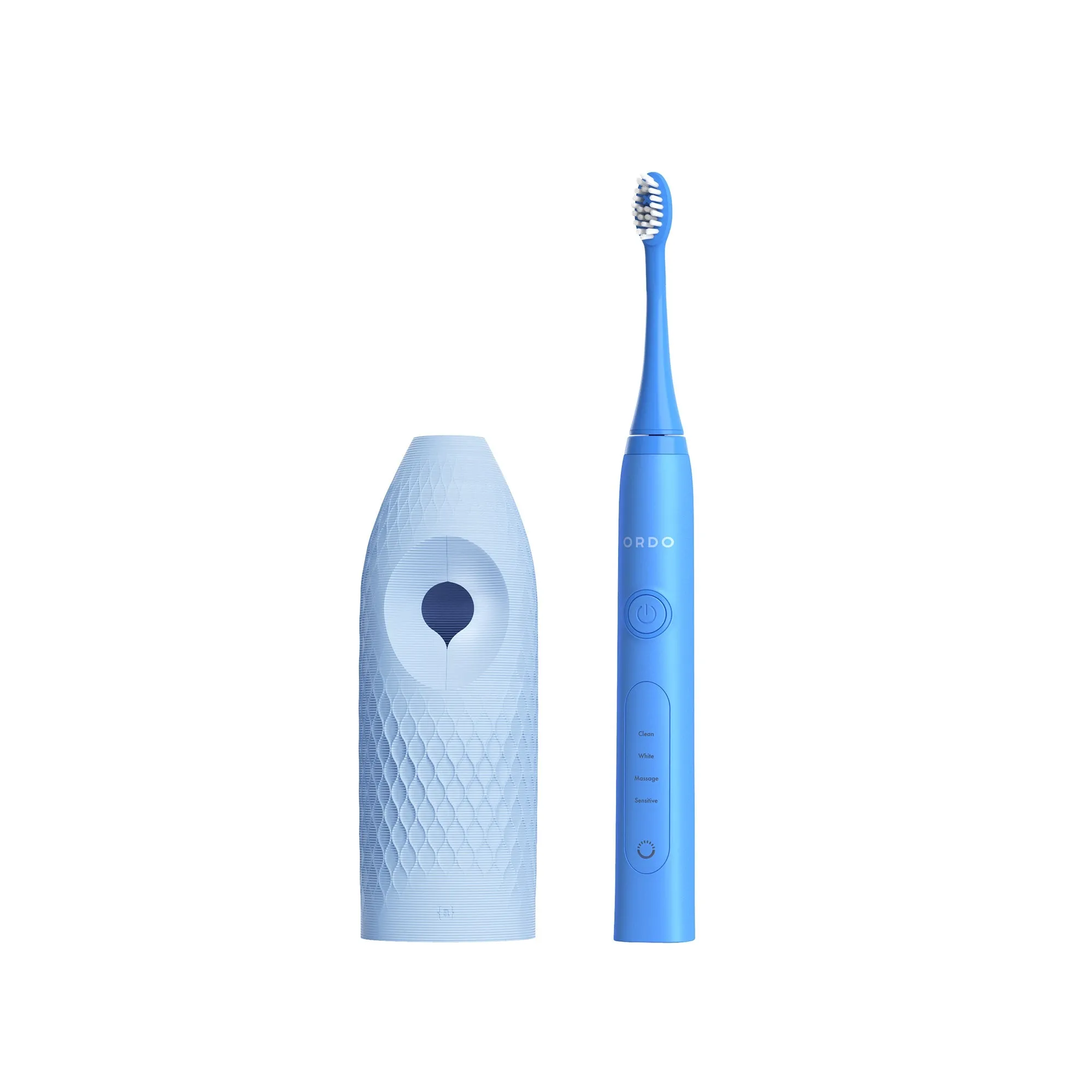 Ordo Sonic  Toothbrush & {access}ories Handle - Soft Blue Straight Large Diamond