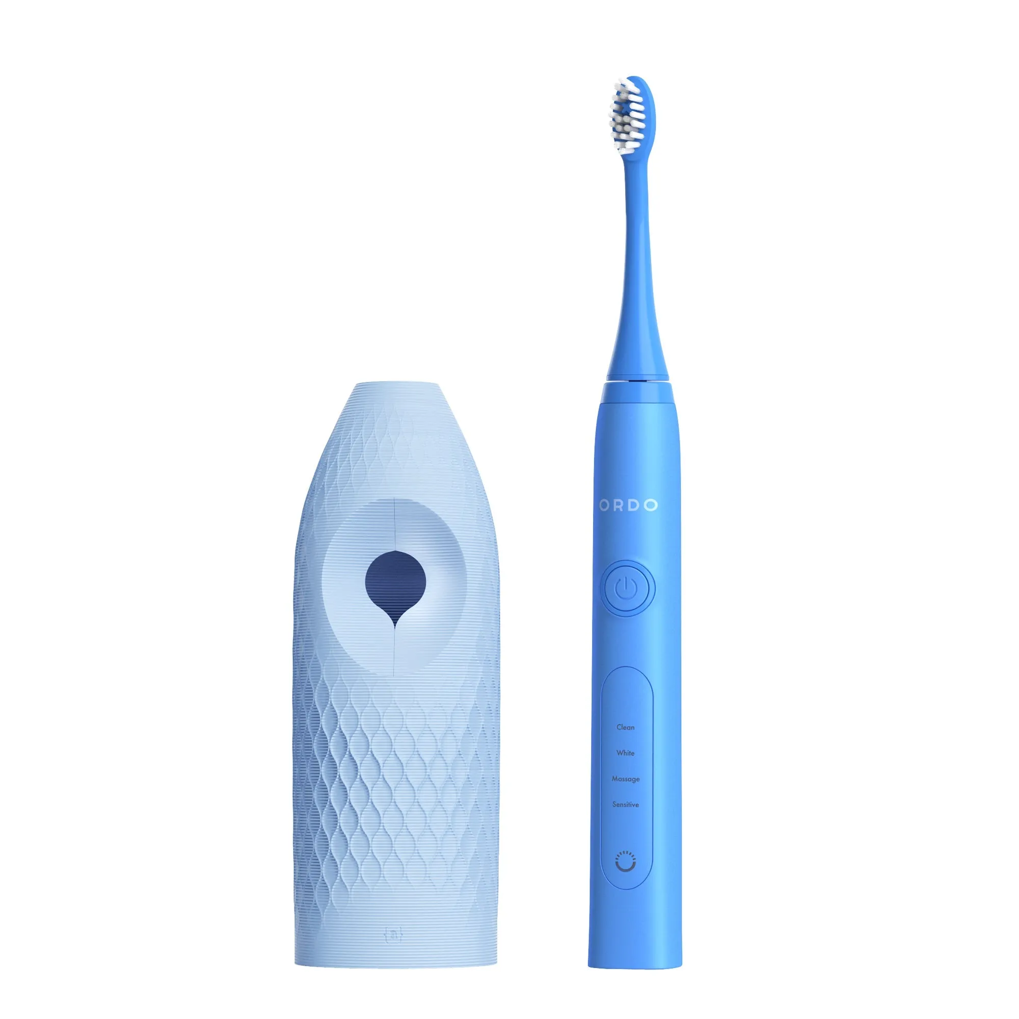 Ordo Sonic  Toothbrush & {access}ories Handle - Soft Blue Straight Large Diamond