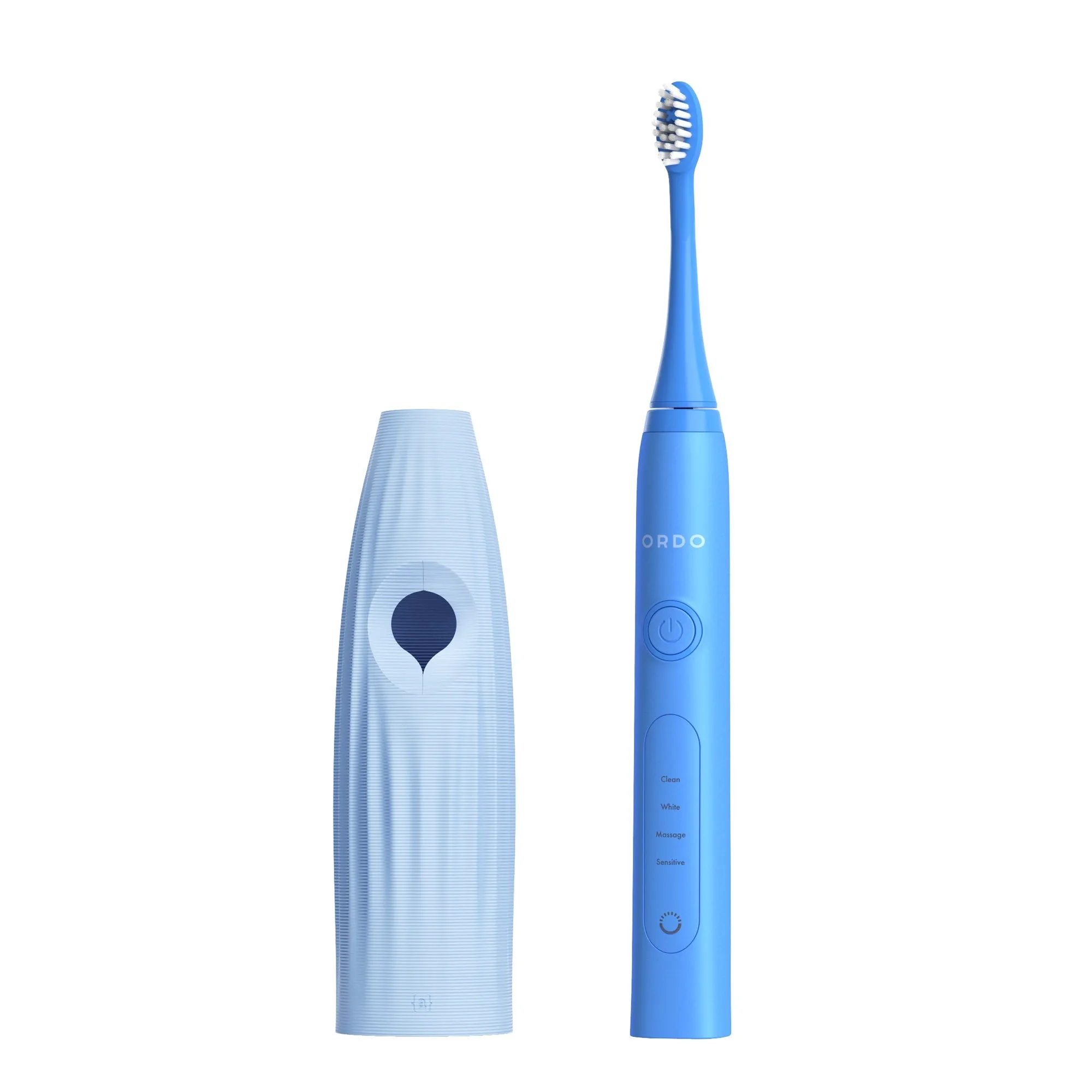 Ordo Sonic  Toothbrush & {access}ories Handle - Soft Blue Tapered Medium Vertical