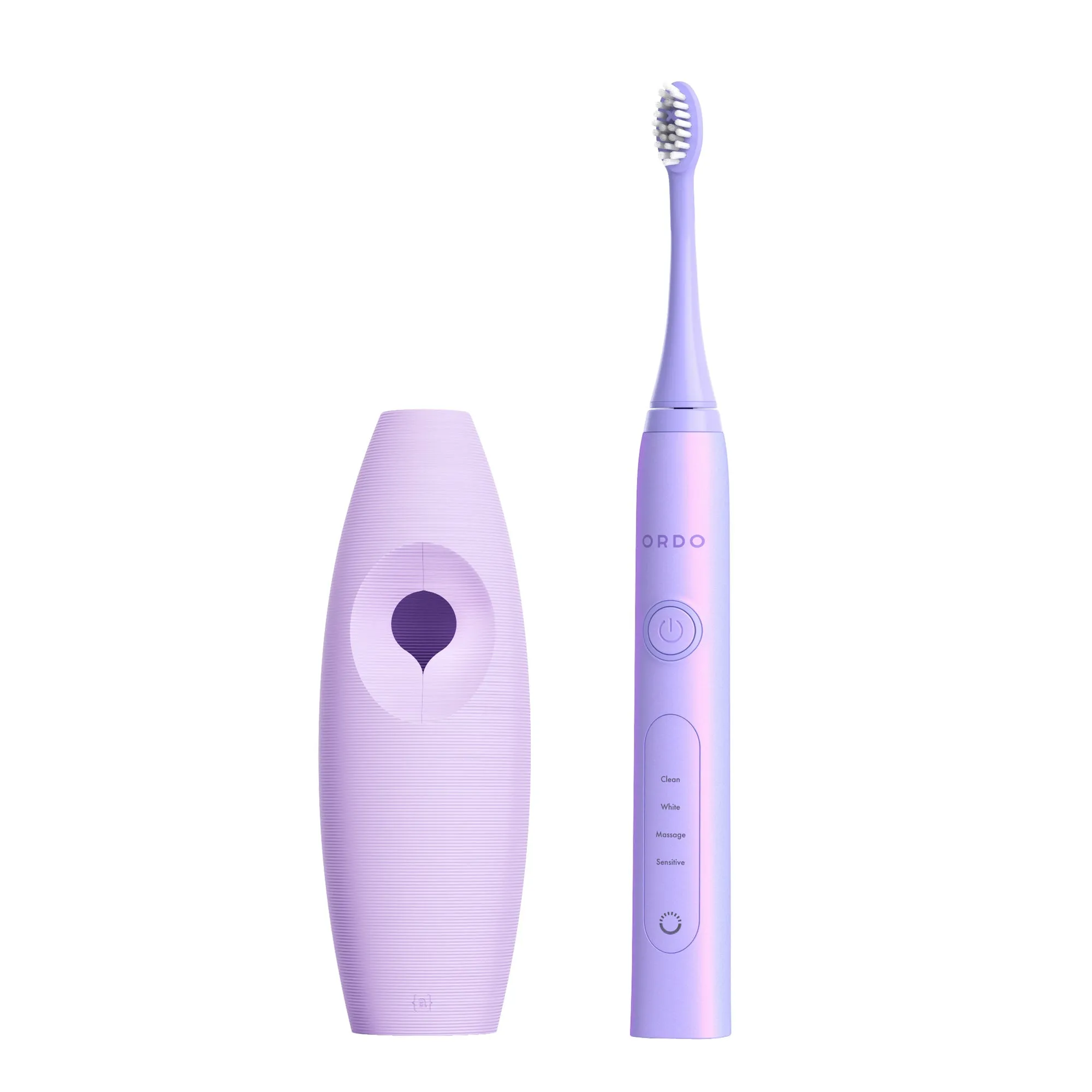 Ordo Sonic  Toothbrush & {access}ories Handle - Violet Curved Large Smooth