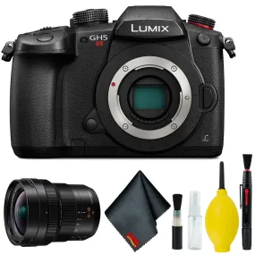 Panasonic Lumix DC-GH5S Mirrorless Micro Four Thirds Digital Camera - Cleaning Kit - Panasonic Leica DG Vario-Elmarit 8-18mm f/2.8-4 ASPH. Lens