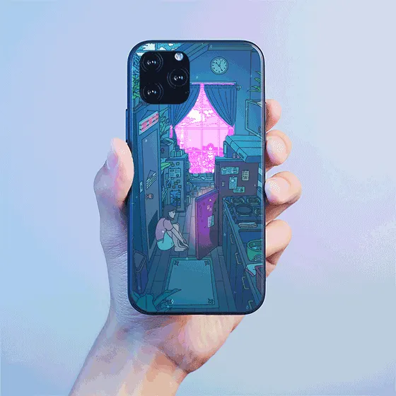 Perfect Blue LED Case for iPhone