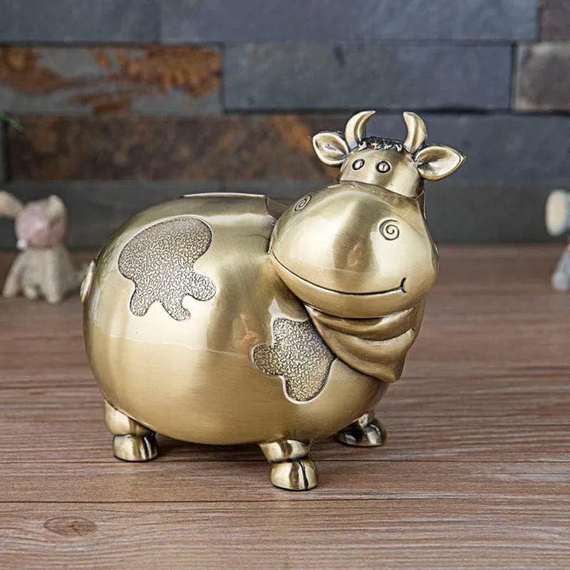 Pewter Pig & Cow Piggy Coin Banks-Unique and CUTE!  ONLY at TPP!