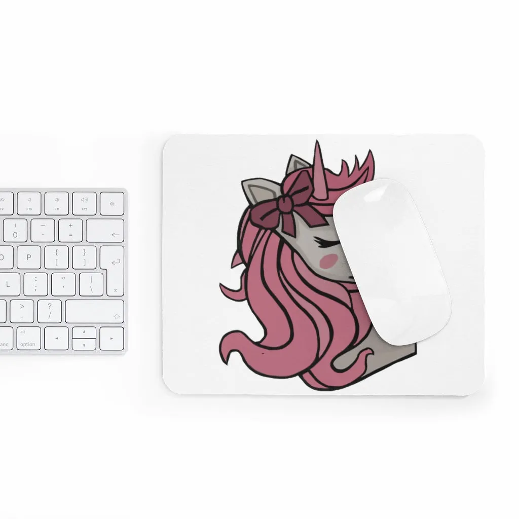 Pink Hair Unicorn Head Mouse Pad (EU)