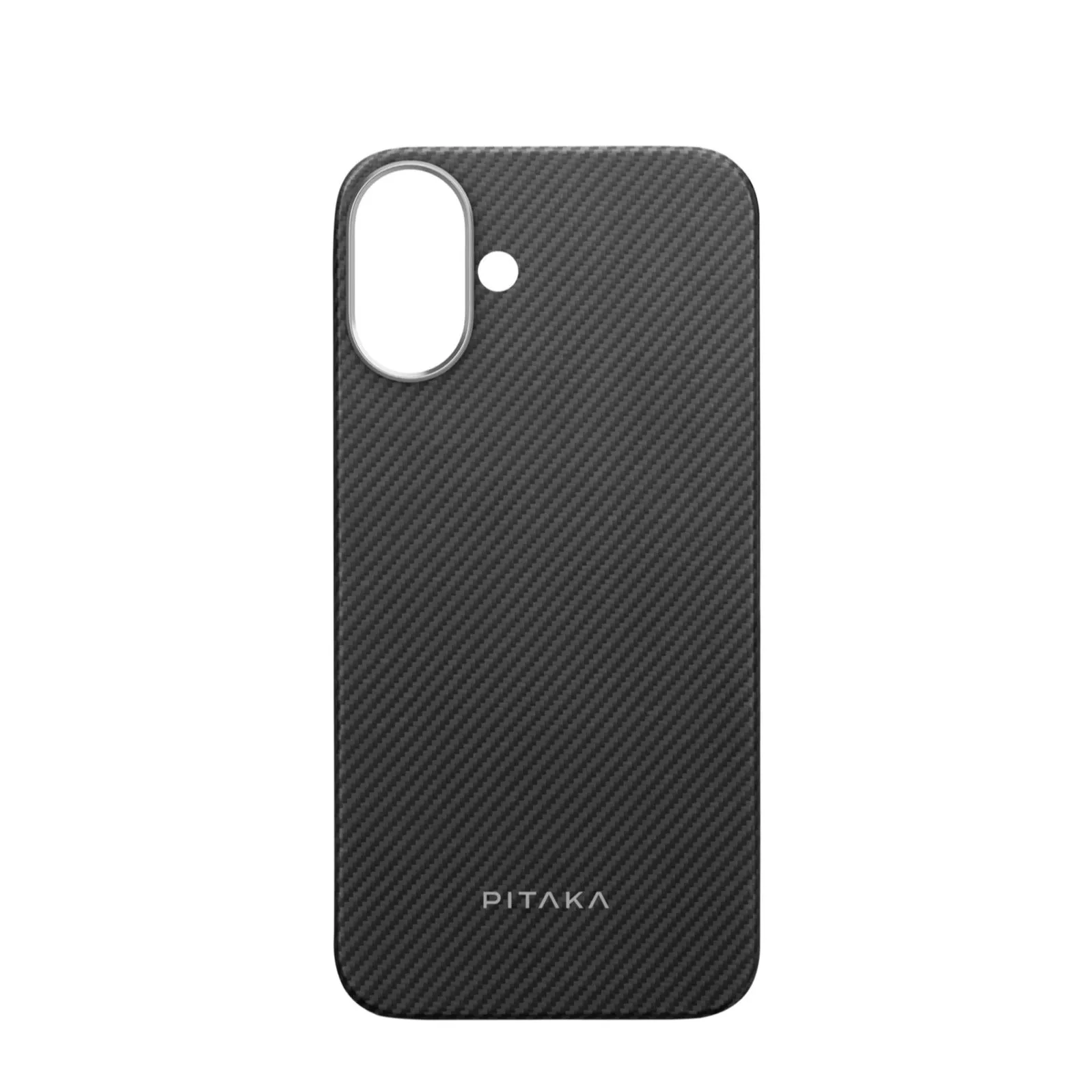 Pitaka - iPhone 16 MagEZ MagSafe Case Aramid Case (KI1601A) - Black / Gray (Carbon)