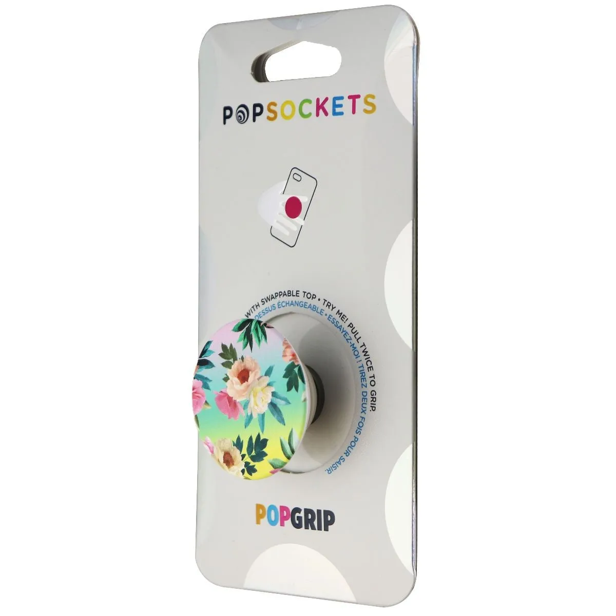 PopSockets: PopGrip with Swappable Top for Phones and Tablets - Chroma Floral