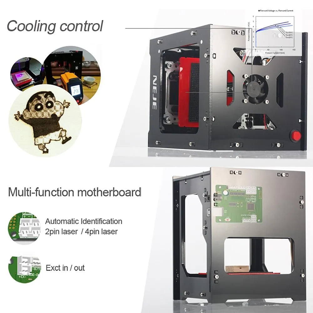 Portable CNC Laser Wood Engraver Machine