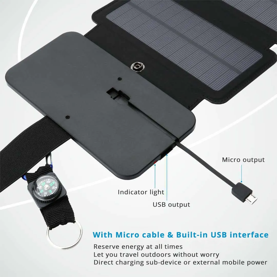 Portable Folding 10W Solar Panels Charger