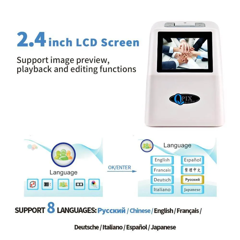 Portable Smart Digital Film Slide Scanner