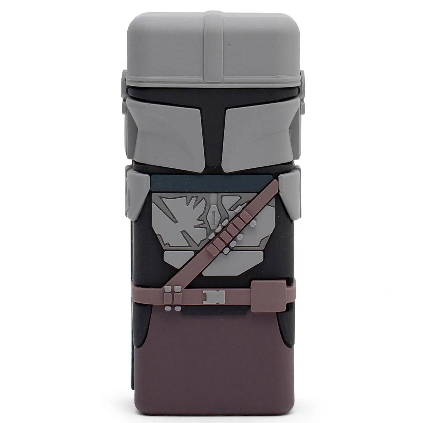 Power Bank Portable Battery Charger The Mandalorian in Grey Black and Brown