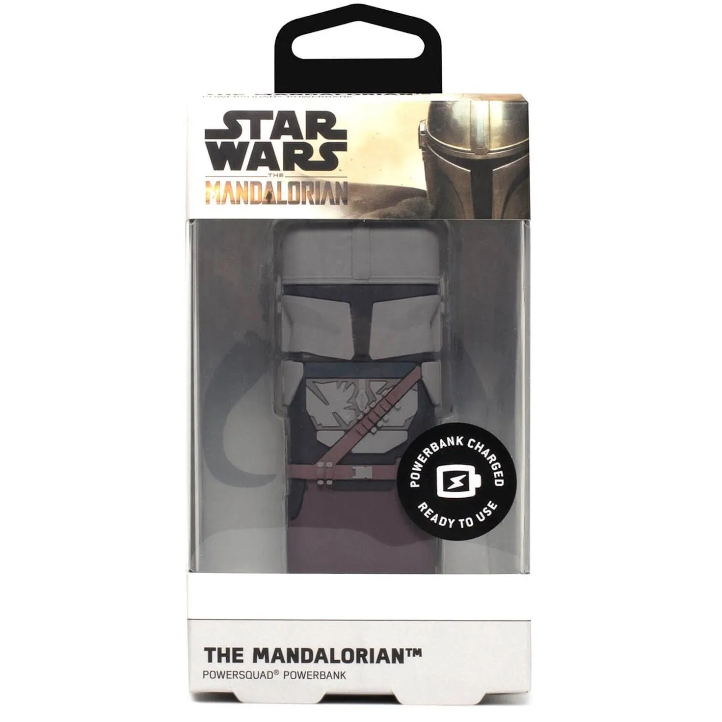 Power Bank Portable Battery Charger The Mandalorian in Grey Black and Brown