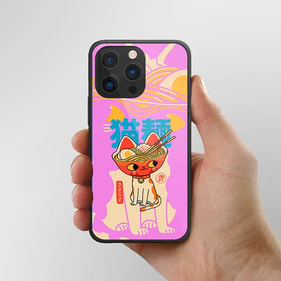 Ramen Cat LED Case for iPhone