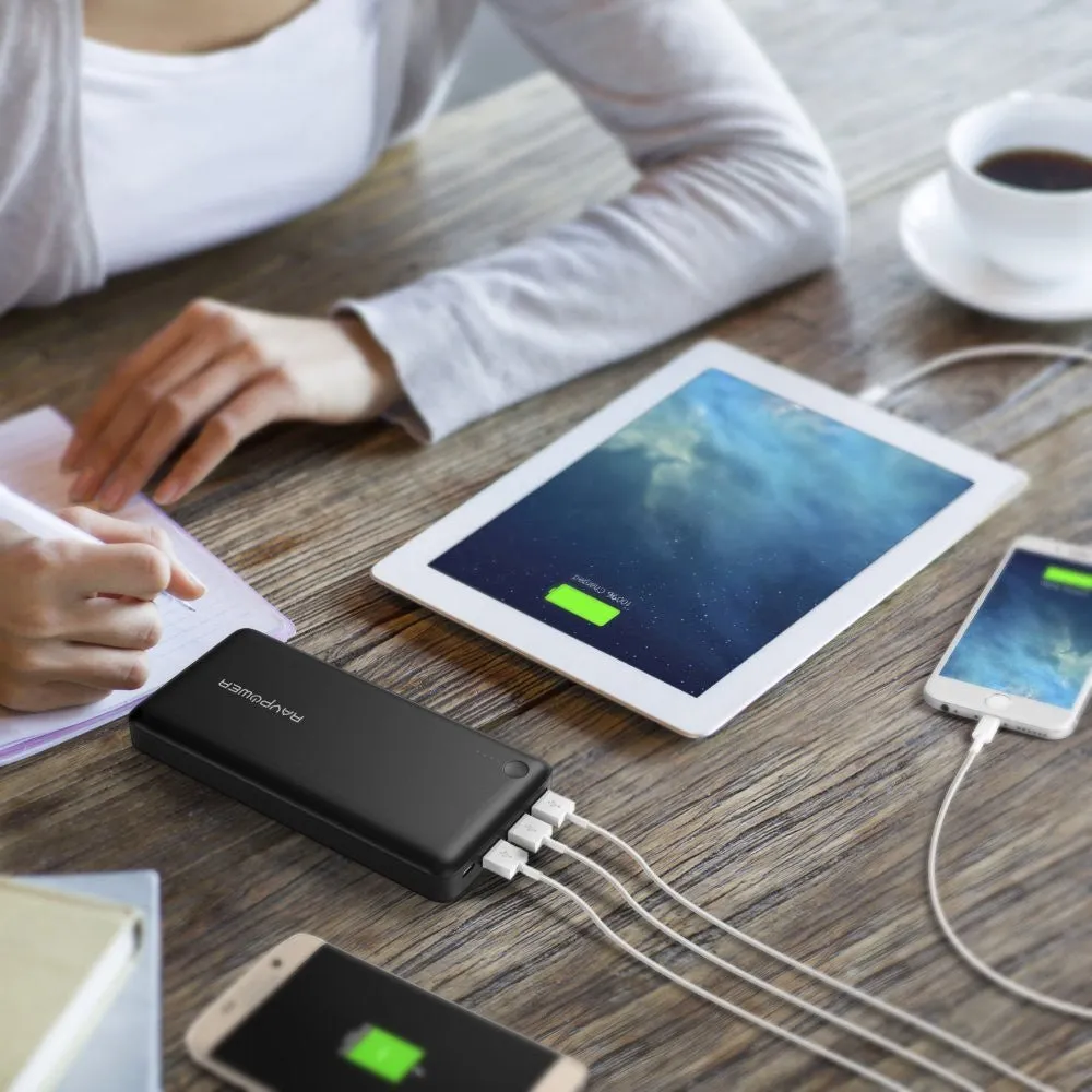 RAVpower 26800mAh 5.5A 3 USB Ports Power Bank