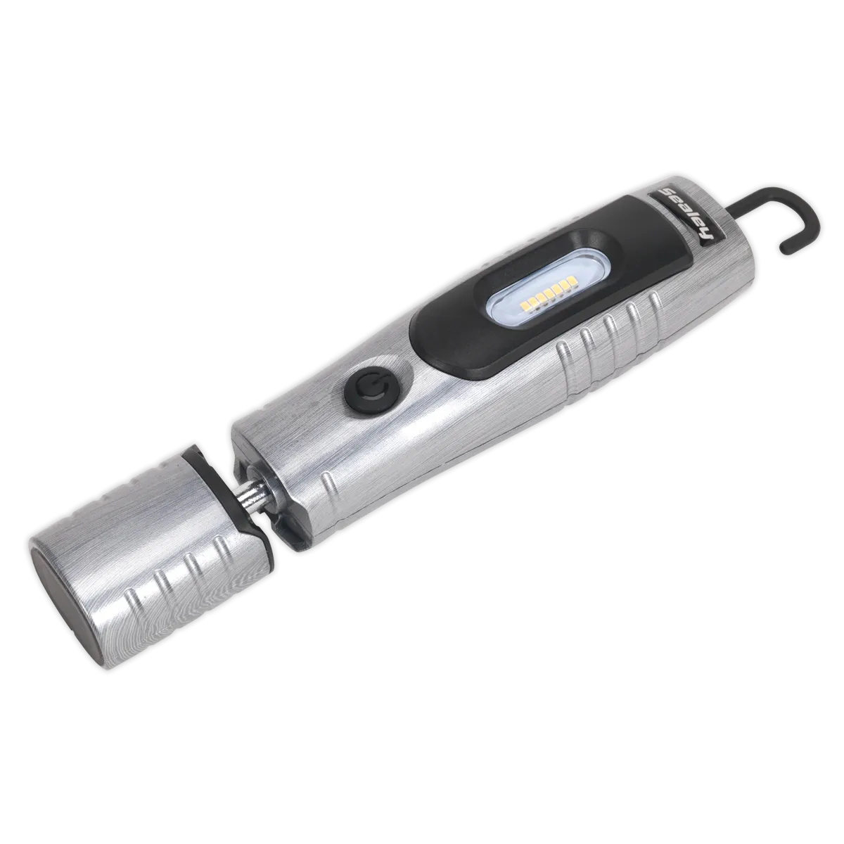 Rechargeable 360¡ Inspection Lamp 7 SMD   3W LED Brushed Aluminium Lithium-ion