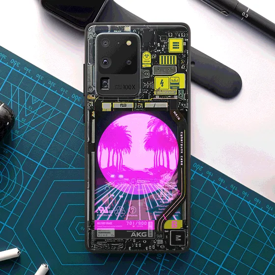 Retro Vibes Industrial LED Case for Samsung