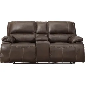 Ricmen Power Reclining Loveseat With Power Headrest - Walnut