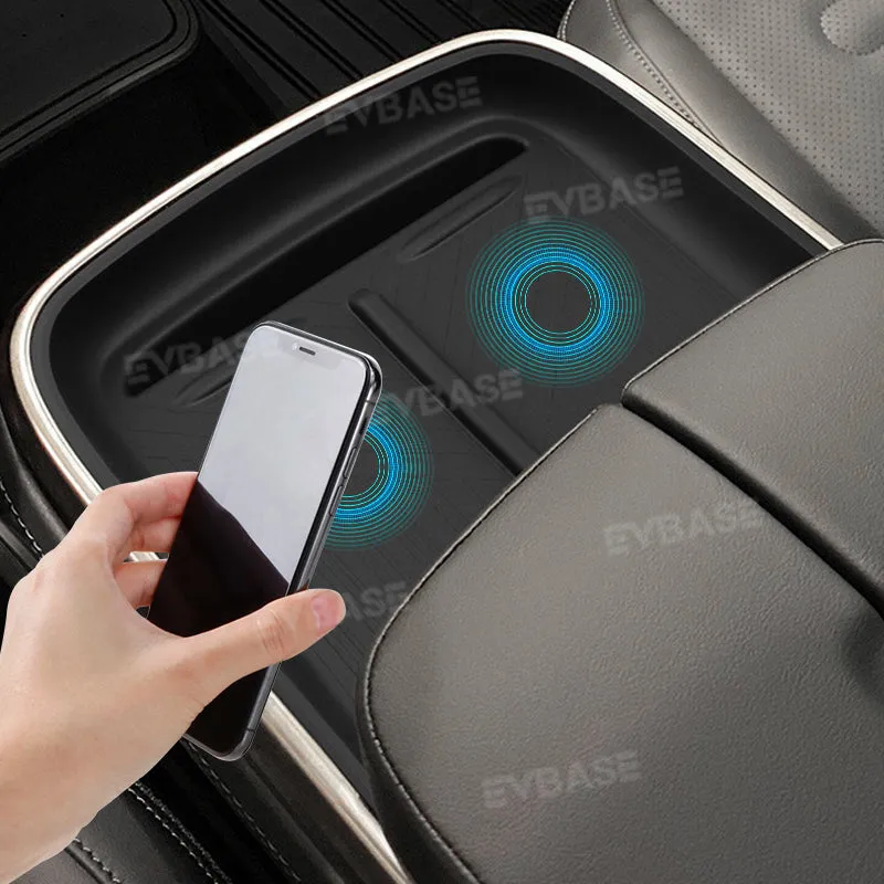 Rivian R1S R1T Wireless Charging Pad Phone Charger Mat Center Console Silicone Cover