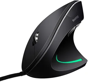 Shoplease Wired Vertical Mouse, Optical Ergonomic Mouse with 4 Adjustable DPI 800/1200/2000/3200, 6 Buttons USB Computer Mouse , Better for Large Hand