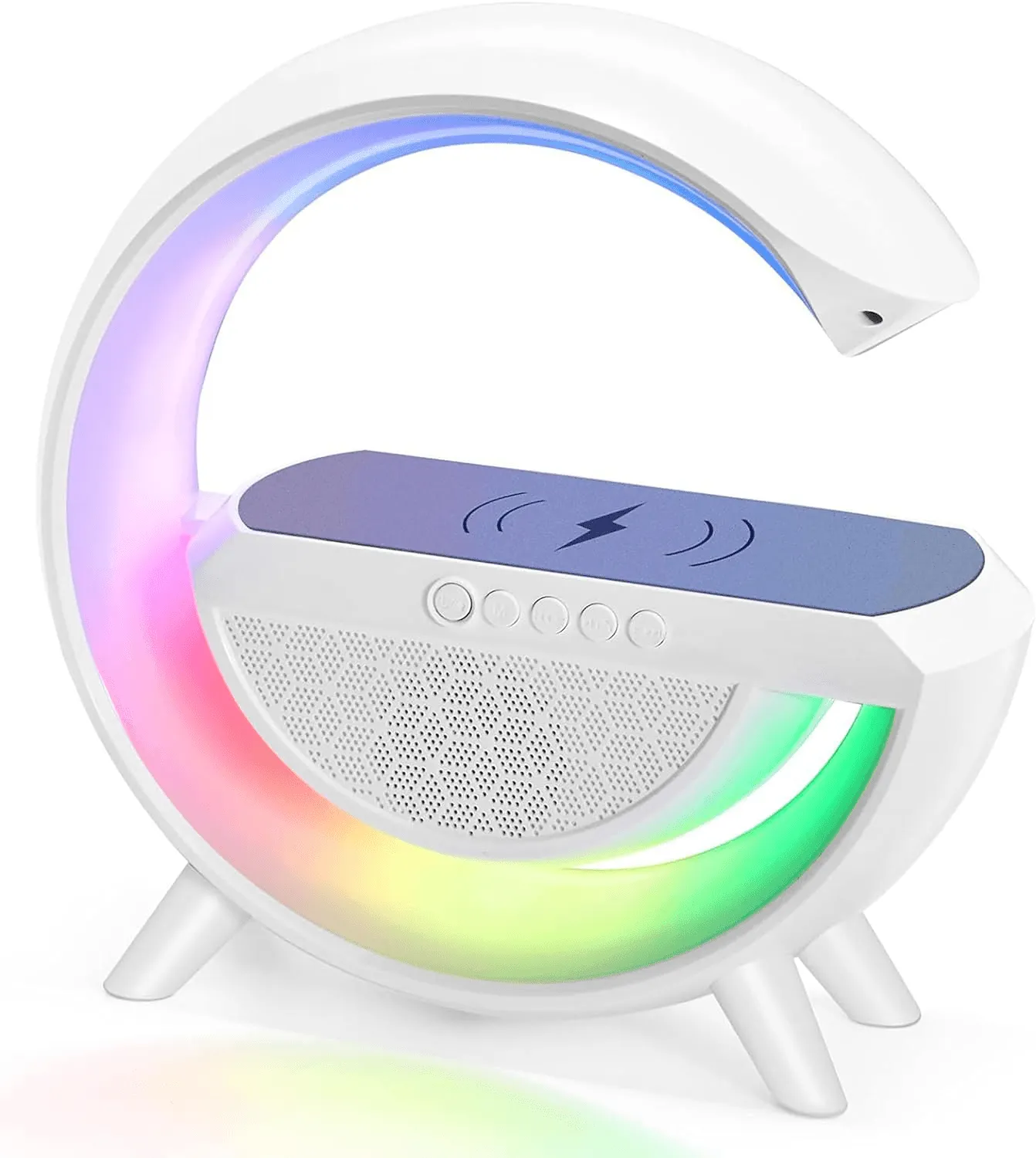 Smart Bluetooth Speaker With Wireless Charging & LED Light - BT2301