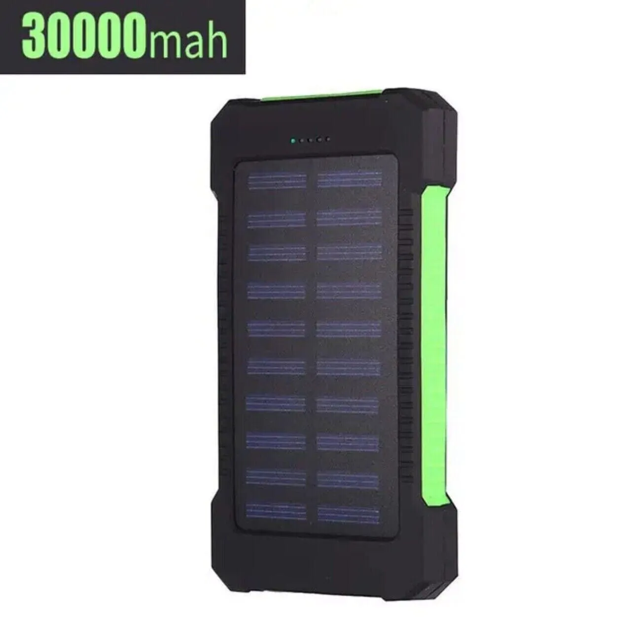 SMAXPro™ Portable Solar Power Bank: 30,000mAH, 2 USB Ports, Waterproof Cell Phone Charger