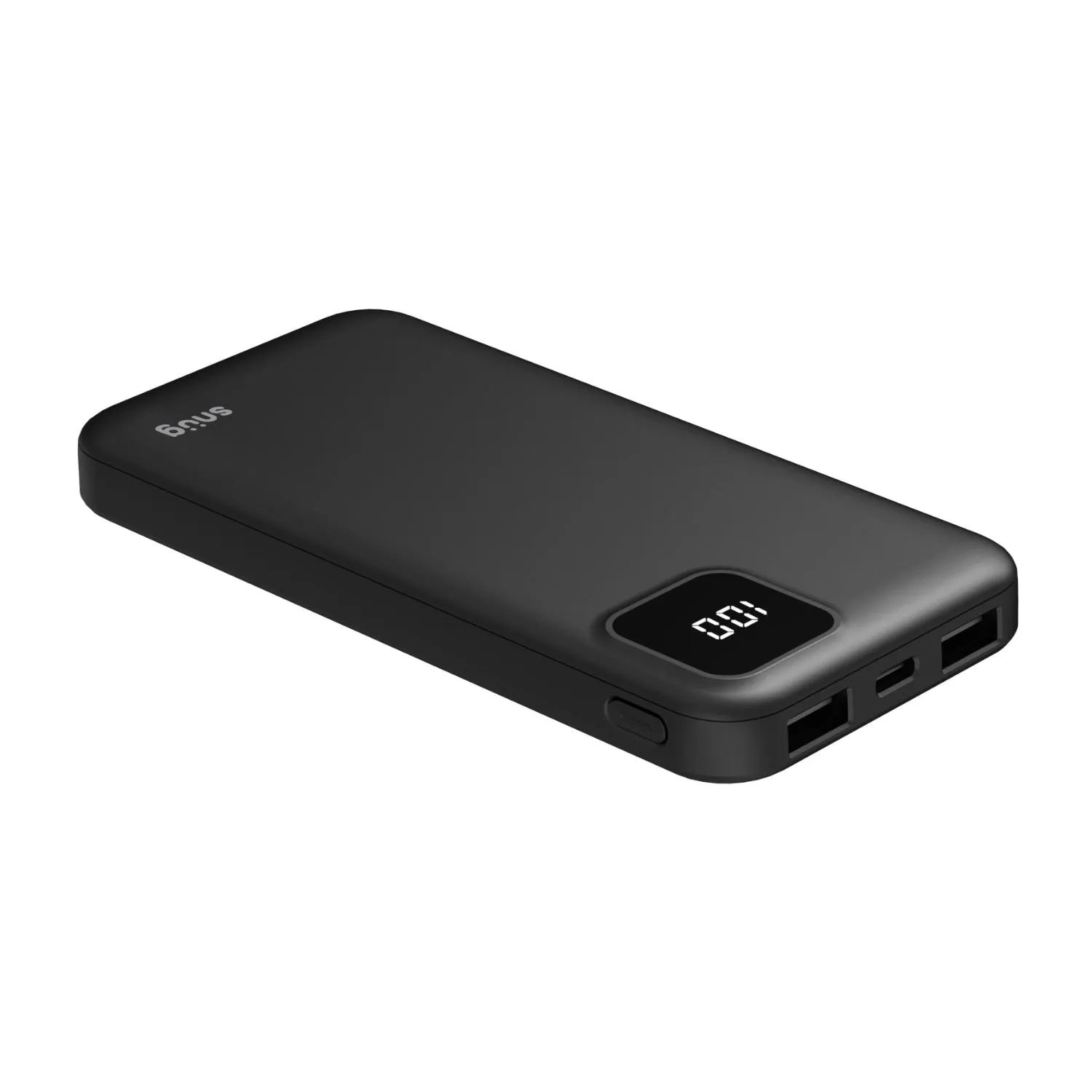 Snug Square Digital Powerbank - 10000mAh - Black (SNPB-10000-SQ)