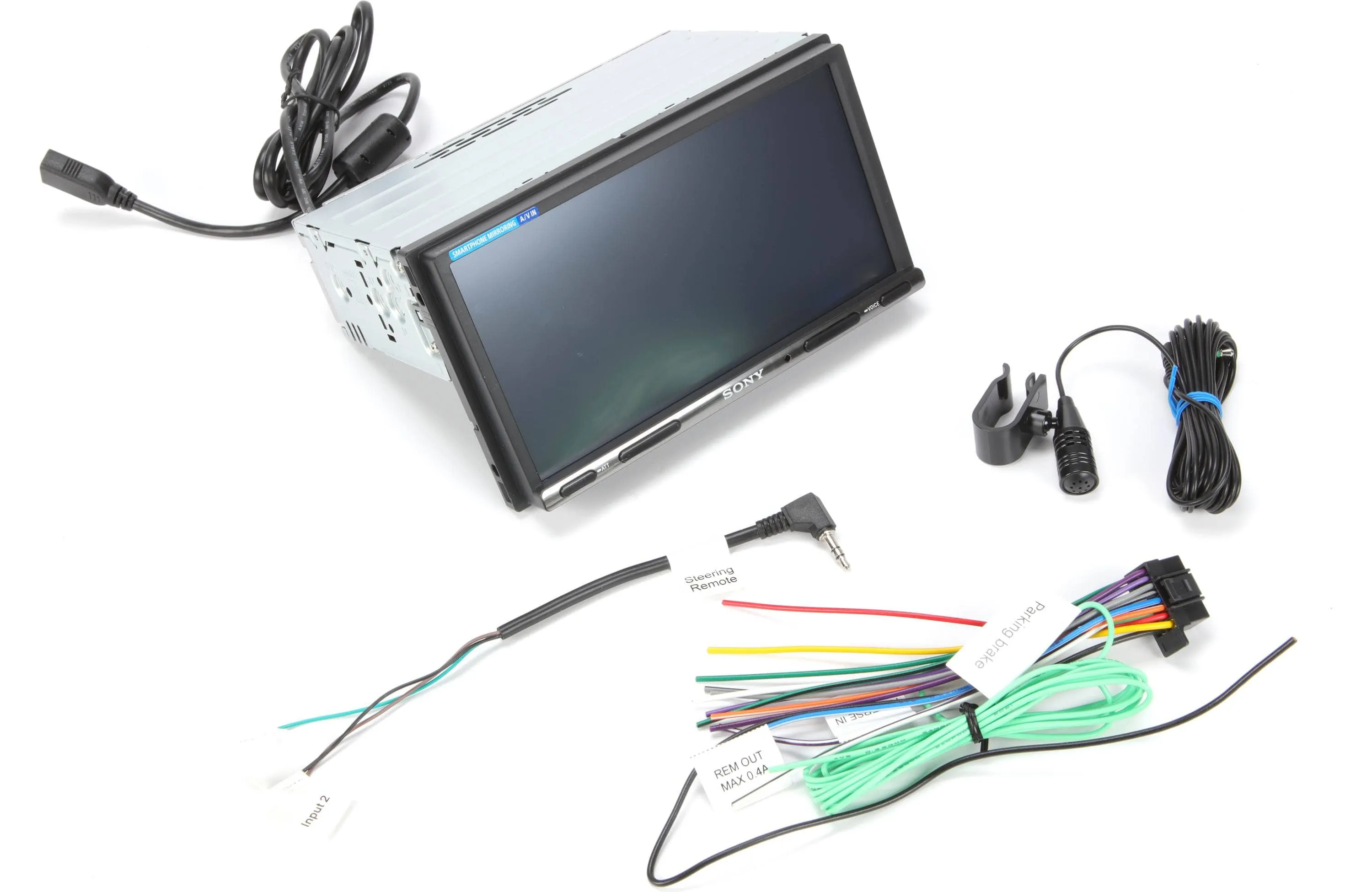 Sony XAV-AX3200 with Splash Cover Plug & Play Wiring kit