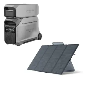 Special Bundle: EcoFlow DELTA Pro 3 Portable Power Station   Extra Battery   Ecoflow 400W Solar Panel