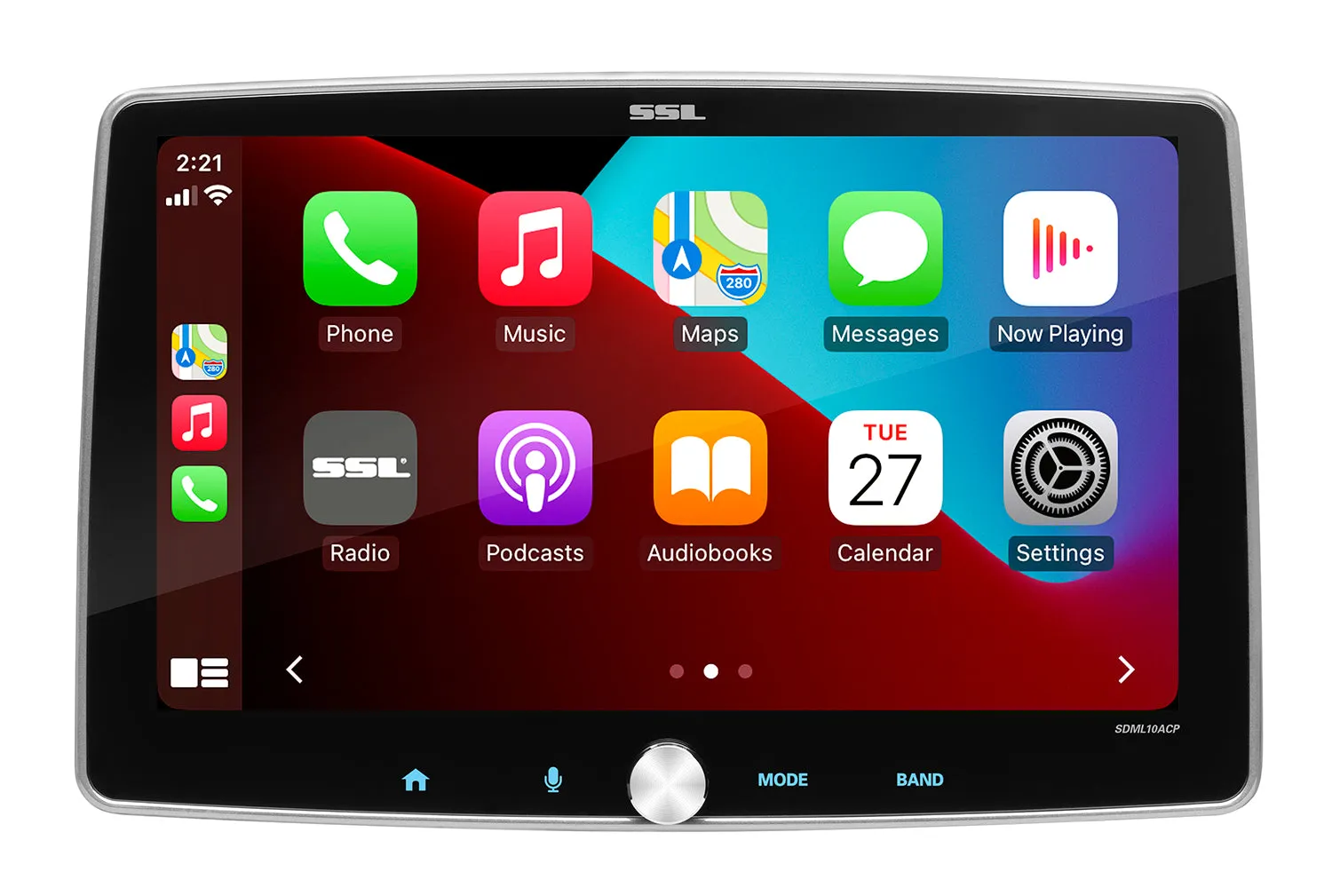 SSL 10.1" Single-DIN, Apple CarPlay & Android Auto, MECH-LESS Multimedia Player