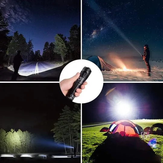 🔦Super Bright, Powerful,High lumens,Long-Size Tactical Flashlights with Rechargeable battery