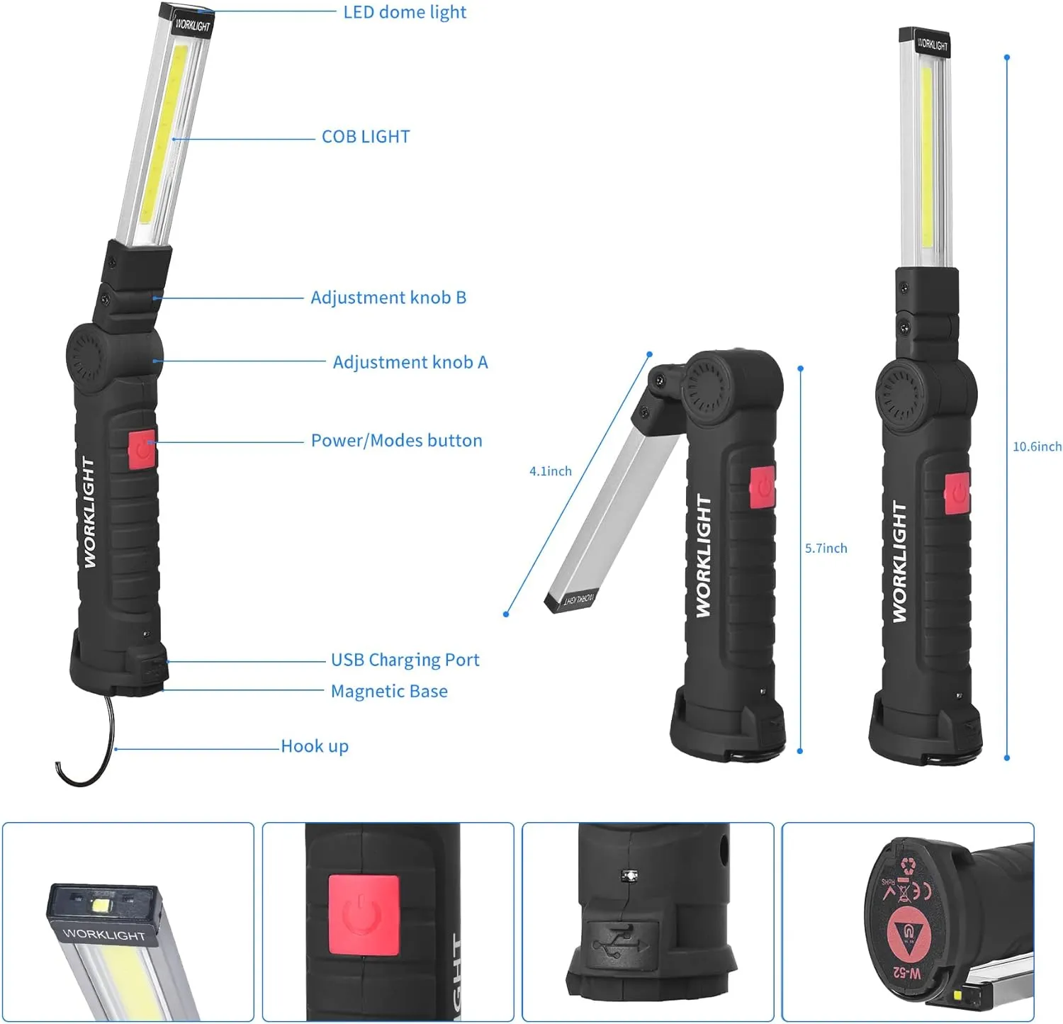 Suranew LED Torch Light 450 Lumen