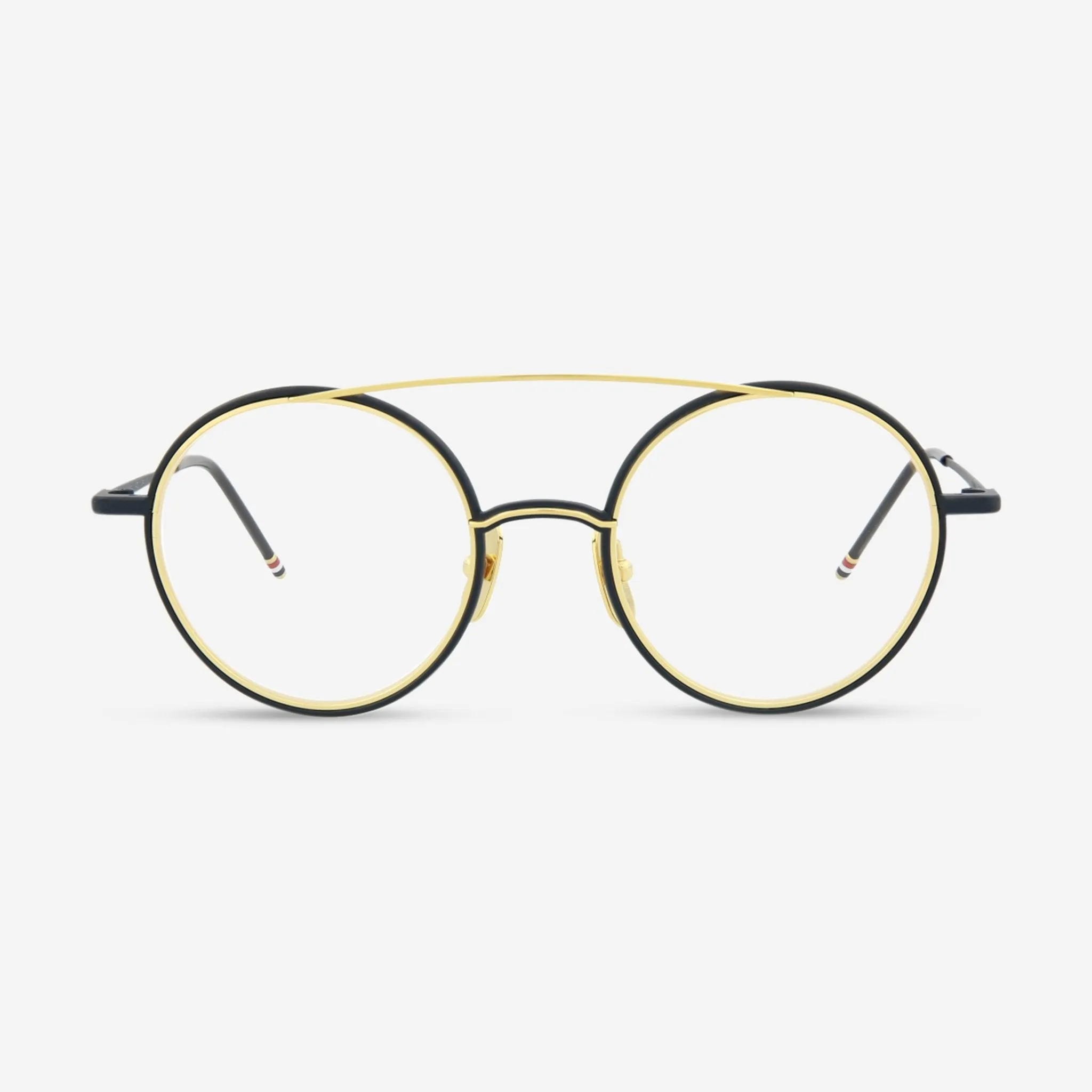 Thom Browne Aviator Metal Optical Unisex Frames TB108-CNVYGLD-50-40363