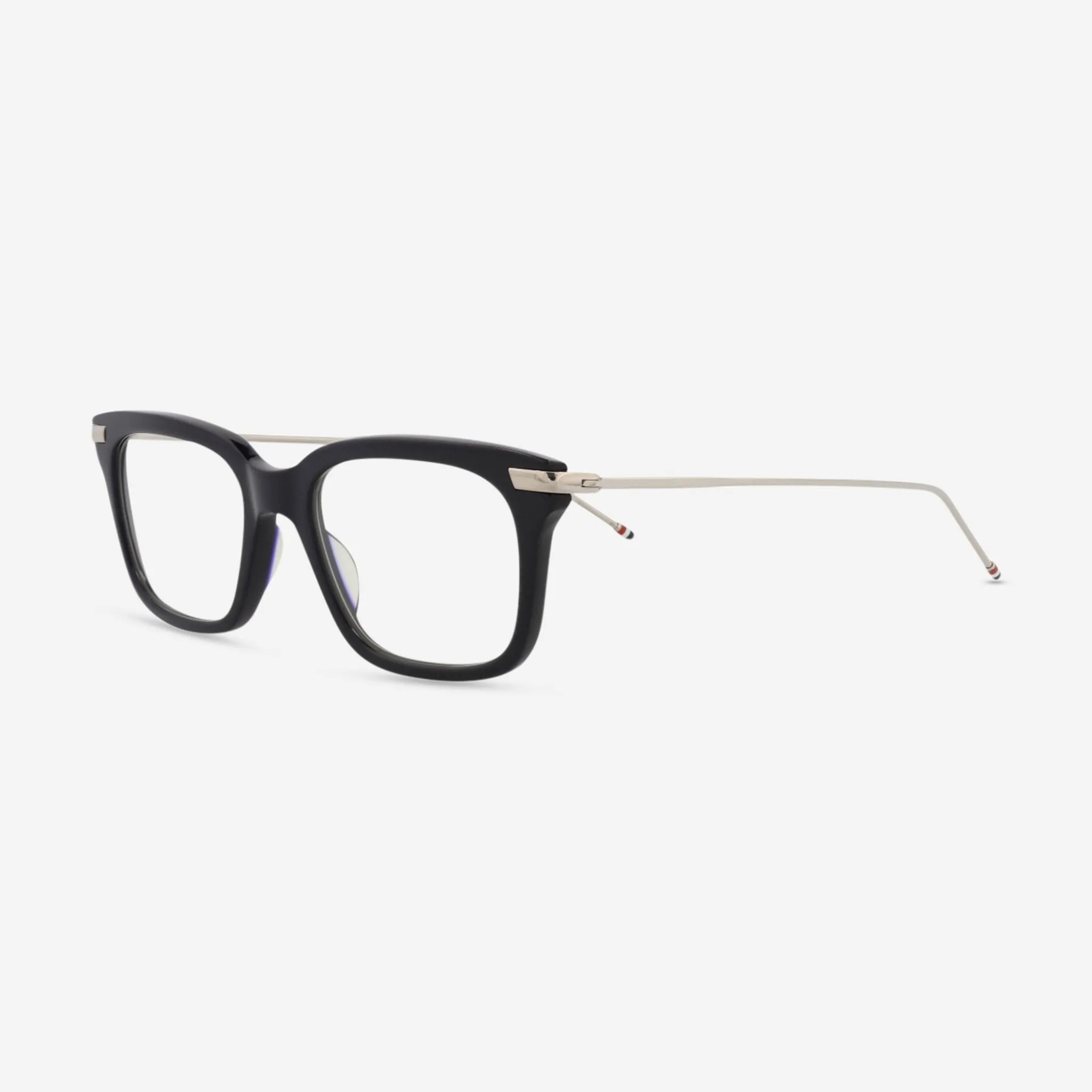 Thom Browne Square Acetate Unisex Optical Frames TB701-HNVYSLV-49-40368-NS