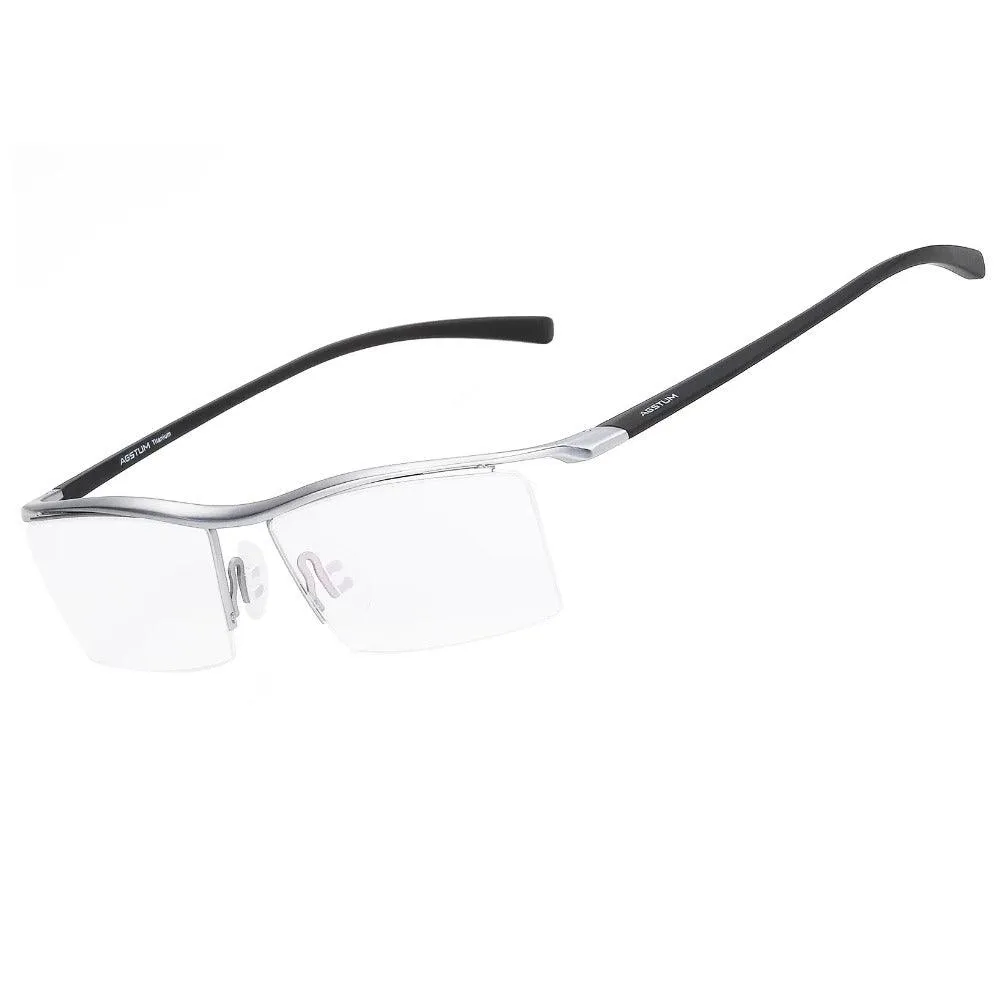 Titanium Half Rim Business Glasses for Men - Model A8129