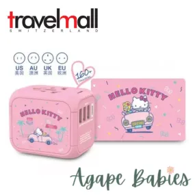 Travelmall x Hello Kitty 4USB Travel Adaptor Set With SIM Card Holder