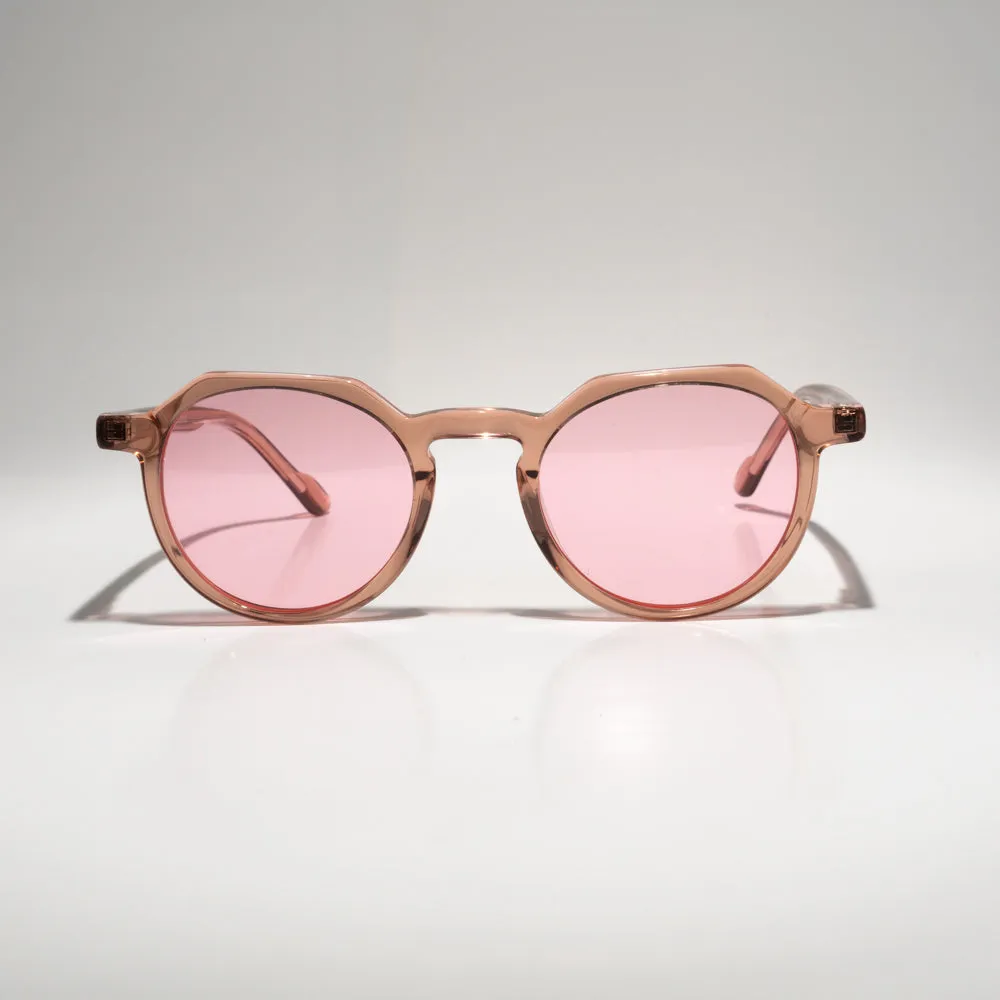 TRISH | Transparent Pink | Pink Lens | Optical Frame