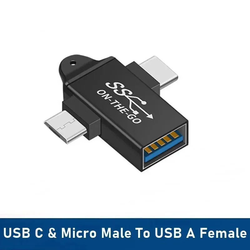 Universal OTG Type C Adapter USB C Male to Micro USB Female USB-C Converter for Macbook Samsung Note 20 Ultral Huawei Connector