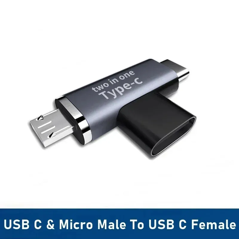 Universal OTG Type C Adapter USB C Male to Micro USB Female USB-C Converter for Macbook Samsung Note 20 Ultral Huawei Connector