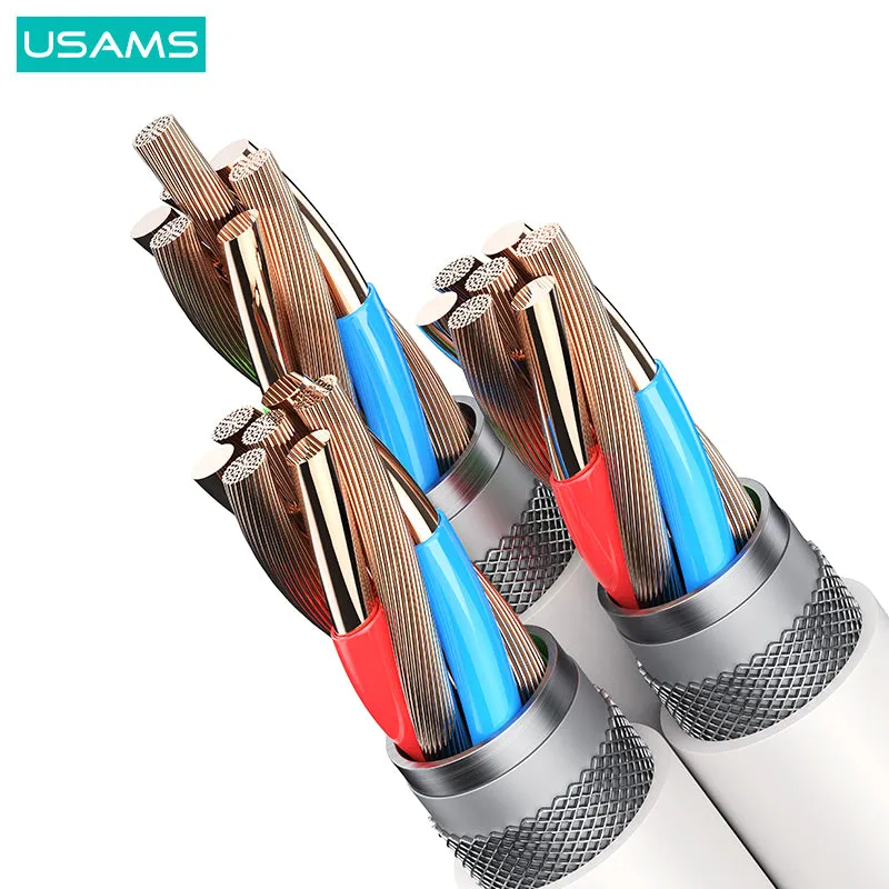 USAMS PD100W 6in1 Fast Charging & Data Cable with Led Display