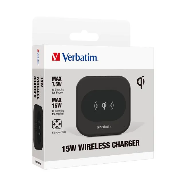 Verbatim Essentials Wireless Charger 15W Black