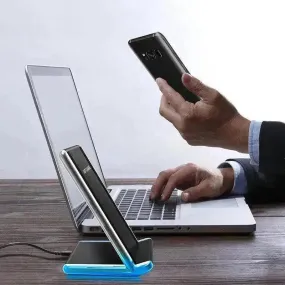 Vertical mobile phone wireless charger