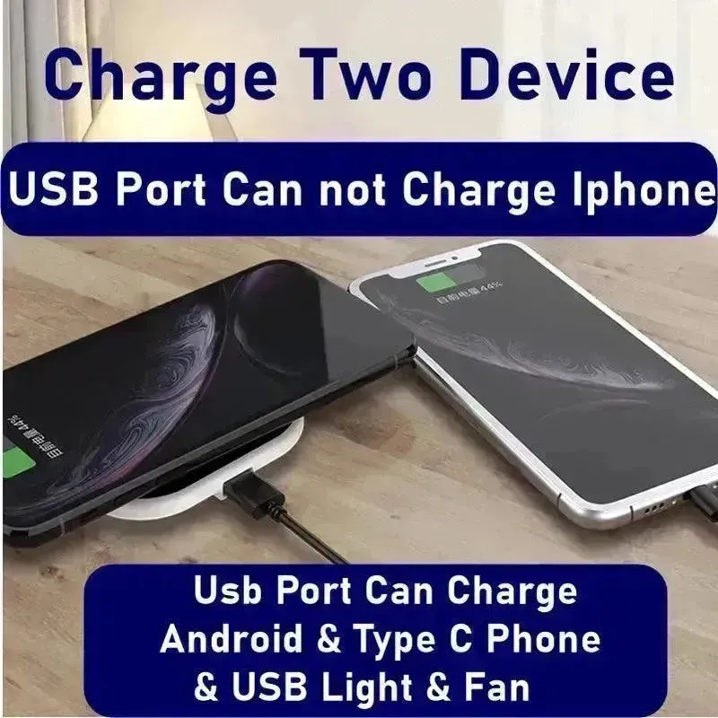 Vertical square mobile phone wireless charger