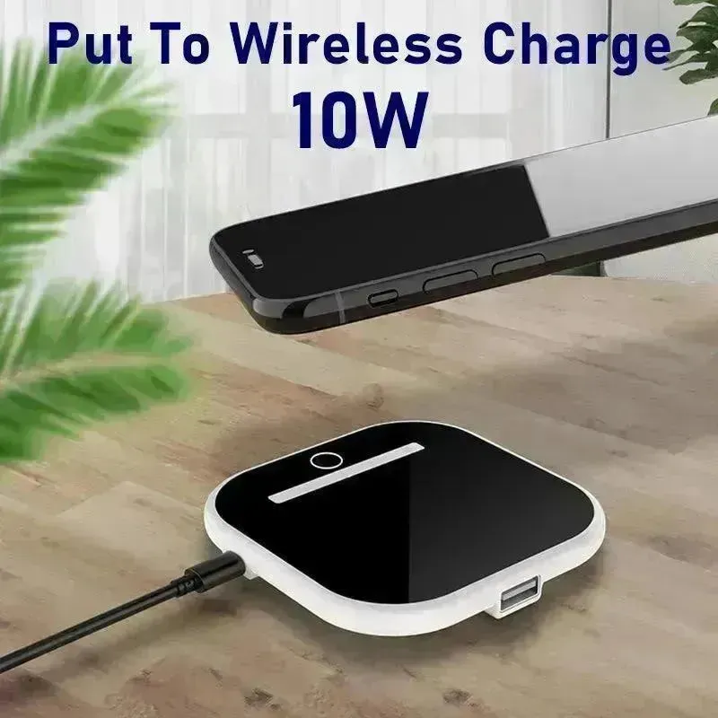 Vertical square mobile phone wireless charger