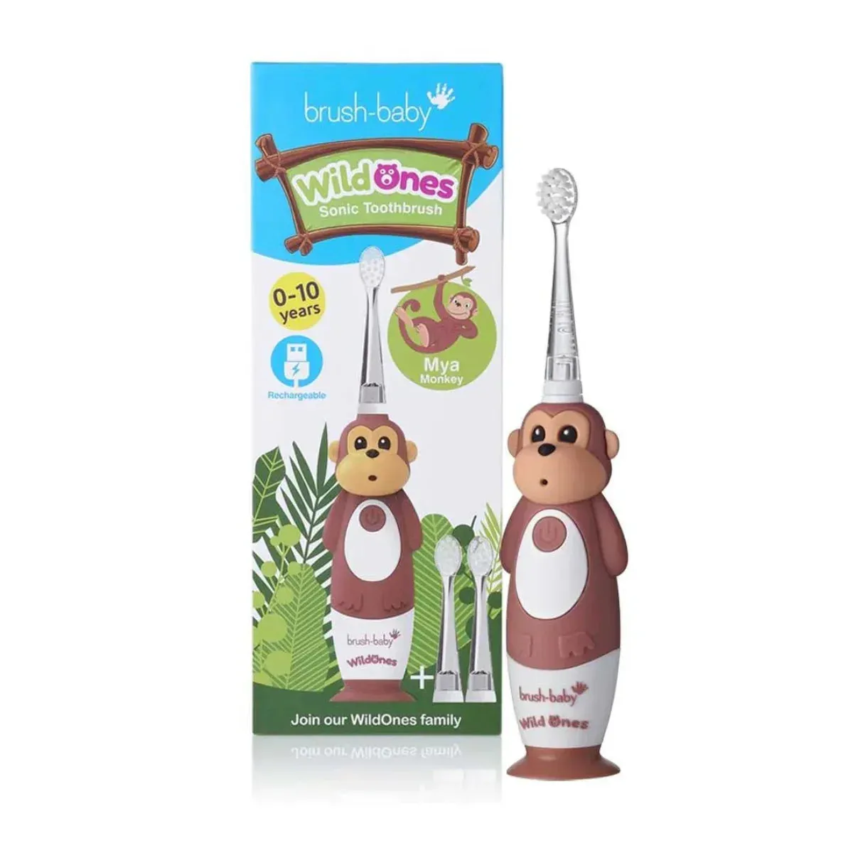 WildOnes™ Monkey Rechargeable Kids Toothbrush Gift Set