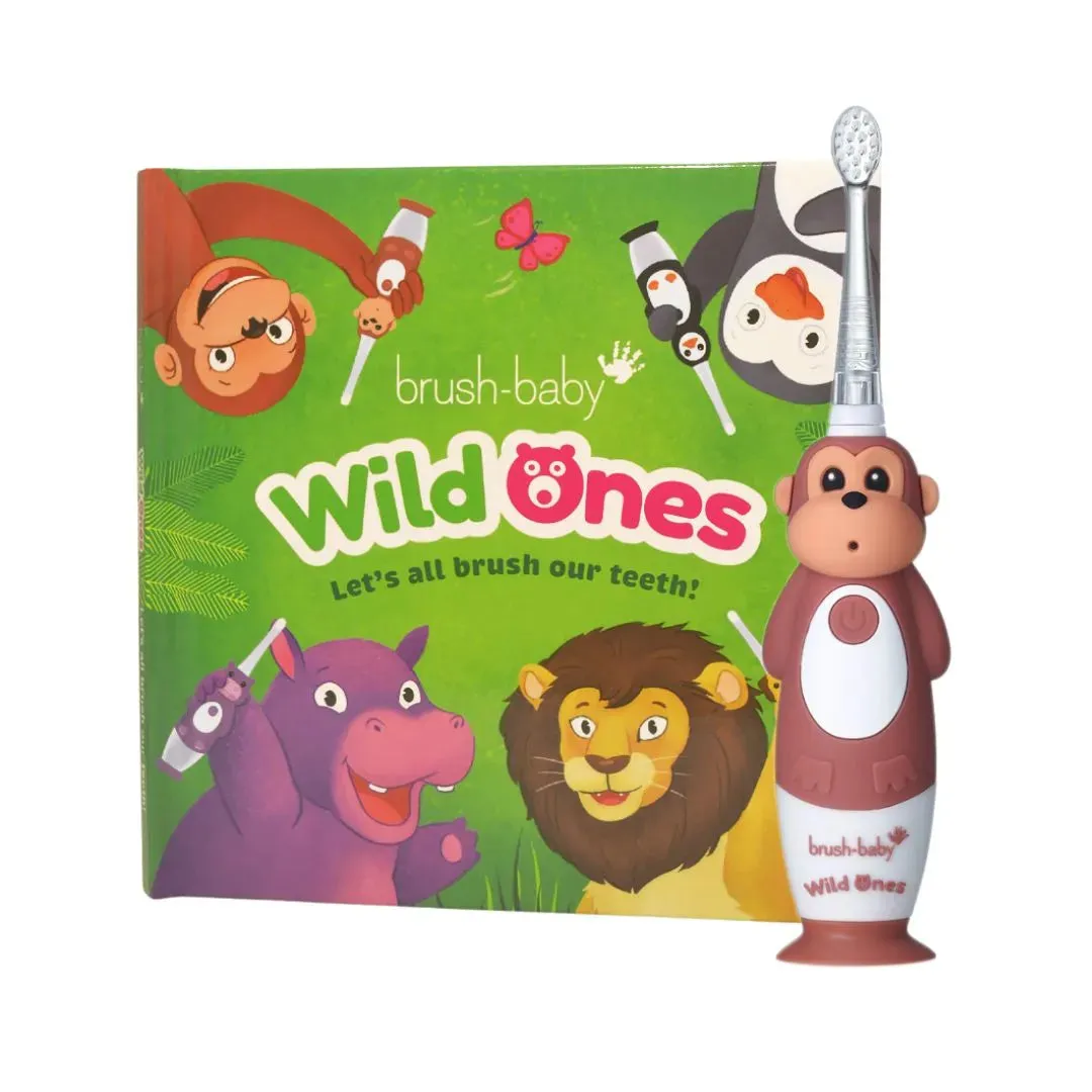 WildOnes™ Monkey Rechargeable Kids Toothbrush Gift Set