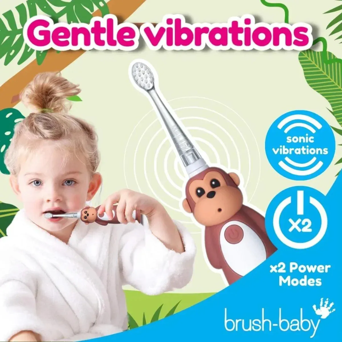 WildOnes™ Monkey Rechargeable Kids Toothbrush Gift Set