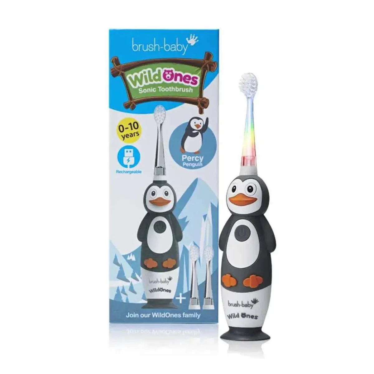 WildOnes™ Penguin Kids Electric Rechargeable Toothbrush